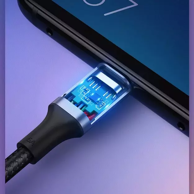 Ugreen US316 70429 USB-C - USB-C PD QC FCP Cable 100W 5A 480Mb/s 2m - Gray 5