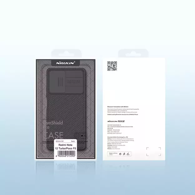 Xiaomi Redmi Note 12 Turbo / Xiaomi Poco F5 Armored Case with Nillkin CamShield Pro Case - Black 36