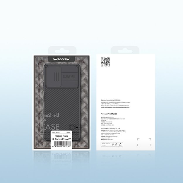 Xiaomi Redmi Note 12 Turbo / Xiaomi Poco F5 Armored Case with Nillkin CamShield Pro Case - Black 23