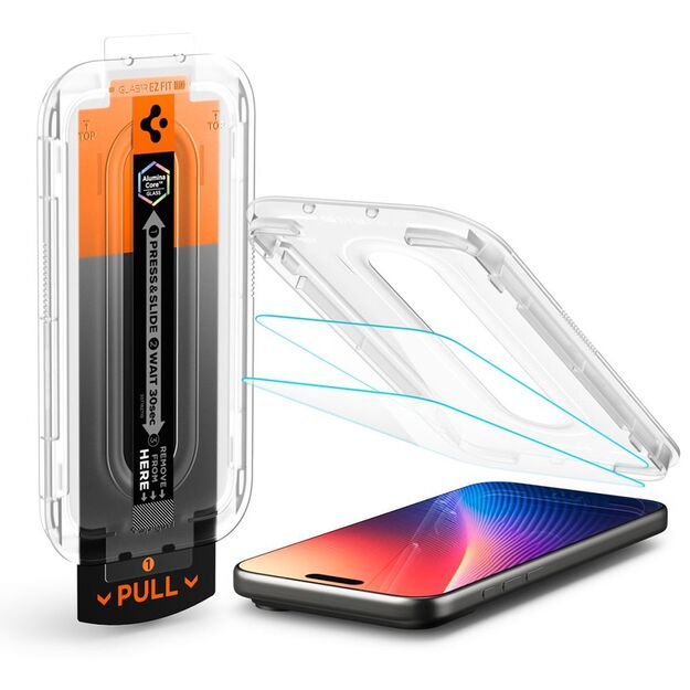 Spigen Glas.TR EZ Fit Pro Tempered Glass for iPhone 16 Pro Max / 17 Pro Max - Transparent 2