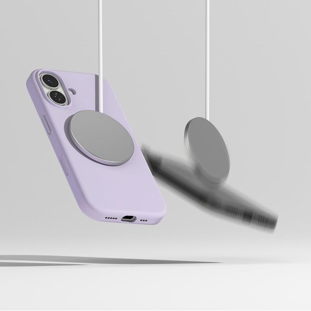 Ringke Silicone Magnetic MagSafe Case for iPhone 17 - Purple 7