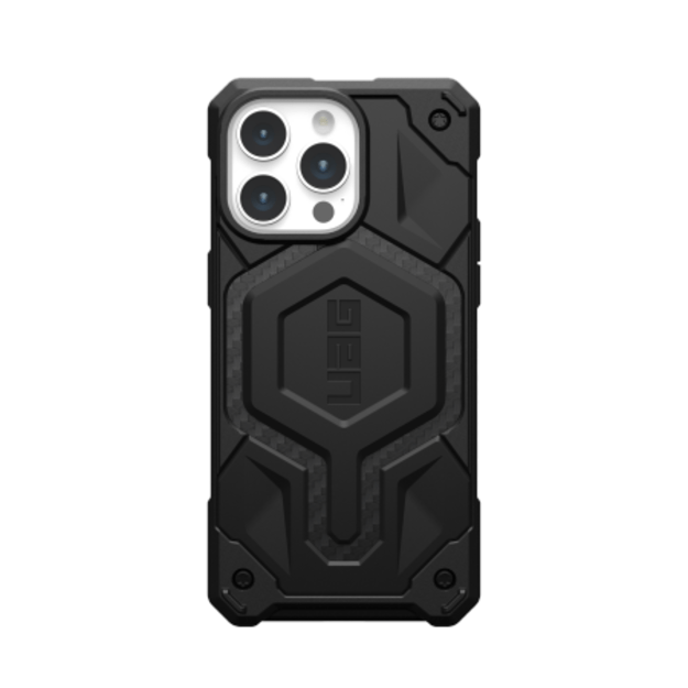 UAG Monarch Pro case with MagSafe for iPhone 15 Pro Max - black carbon