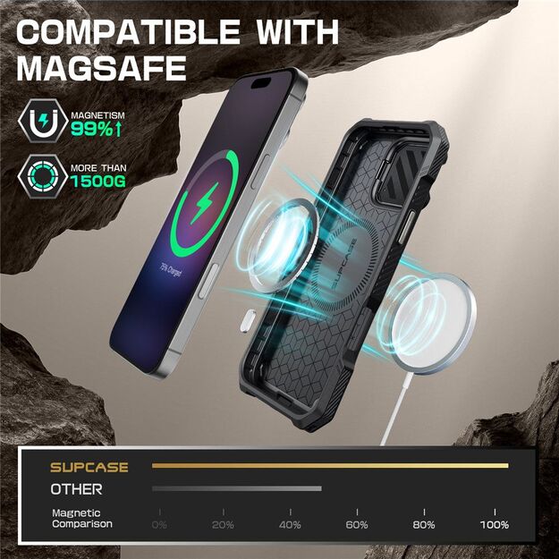 Supcase UB XT Mag Case with MagSafe for iPhone 16 Pro Max - Gray 4