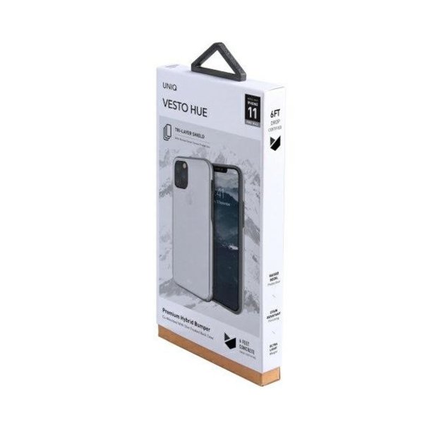 Uniq Vesto Hue case for iPhone 11 Pro Max - transparent and silver 1