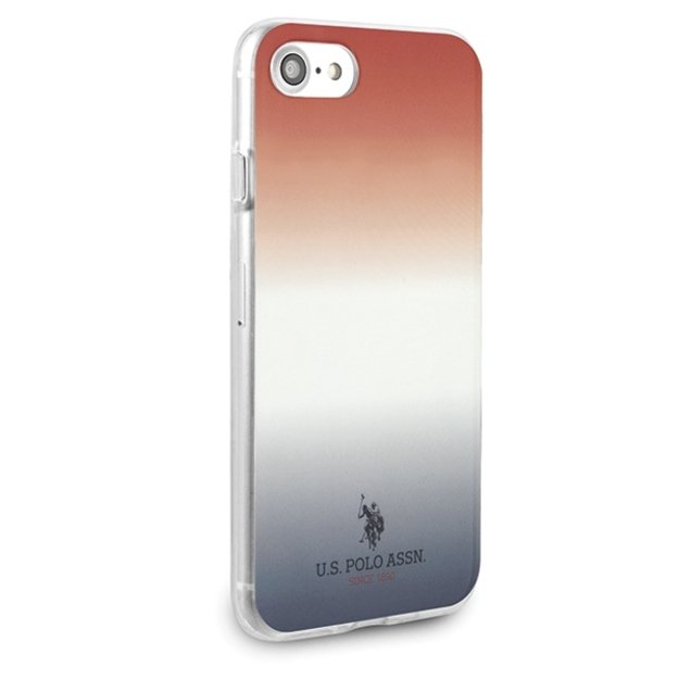 US Polo USHCI8TRDGRB iPhone 7/8/SE 2020 / SE 2022 czerwono-niebieski/blue&red Gradient Pattern Collection 4