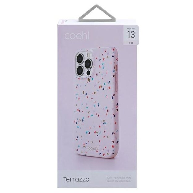 Uniq Coehl Terrazzo case for iPhone 13 Pro / iPhone 13 - pink 1