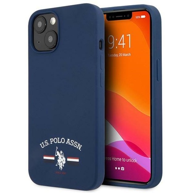 US Polo USHCP13SSFGV iPhone 13 mini 5,4  granatowy/navy Silicone Collection
