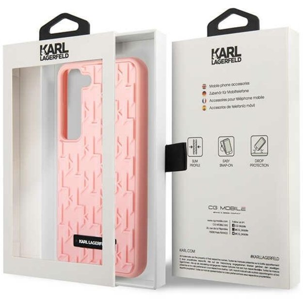 Karl Lagerfeld 3D Monogram Case for Samsung Galaxy S23+ - Pink 4
