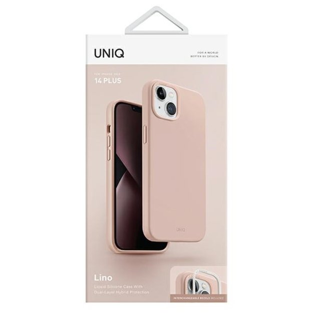 Uniq Lino case for iPhone 14 Plus - pink 6
