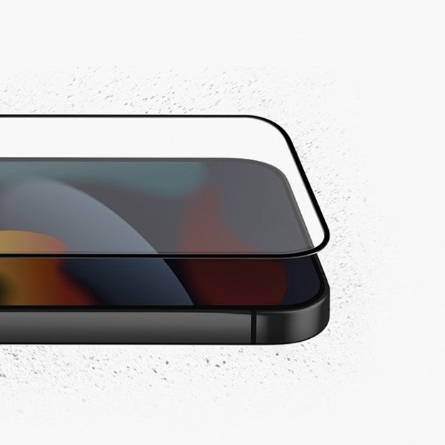 Uniq Optix Matte frosted tempered glass for iPhone 14 / 13 / 13 Pro with applicator 4