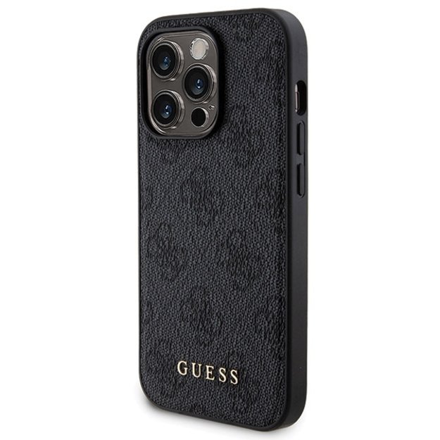 Guess 4G Metal Logo Case Set for iPhone 15 Pro Max + 5000mAh MagSafe Powerbank - Black 1