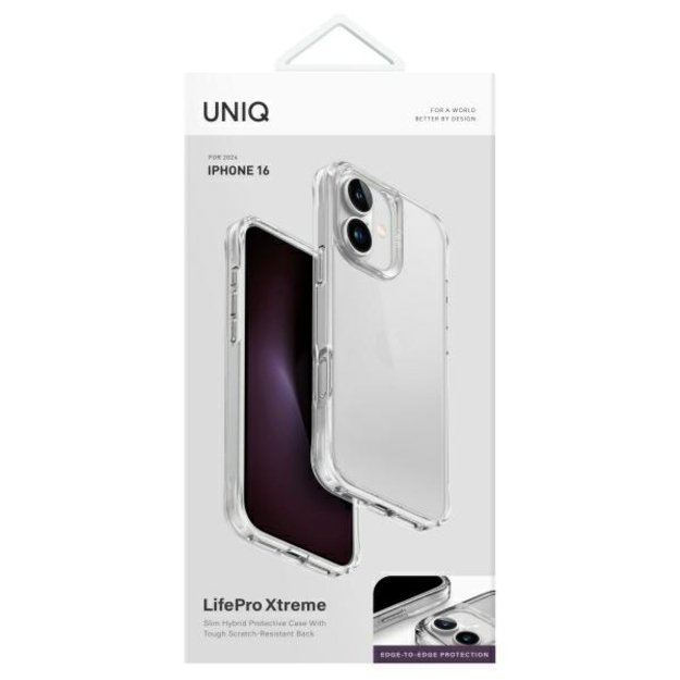 Uniq LifePro Xtreme iPhone 16 Case - Clear 3