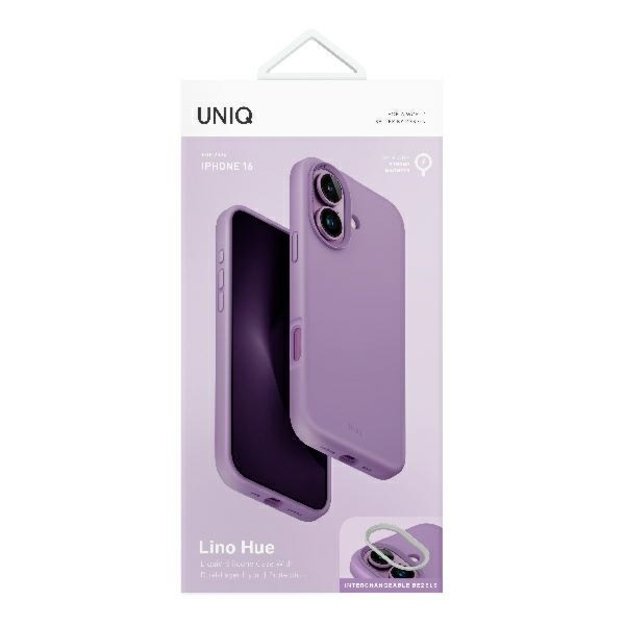Uniq Lino Hue Magclick Charging Case for iPhone 16 - Pink 6