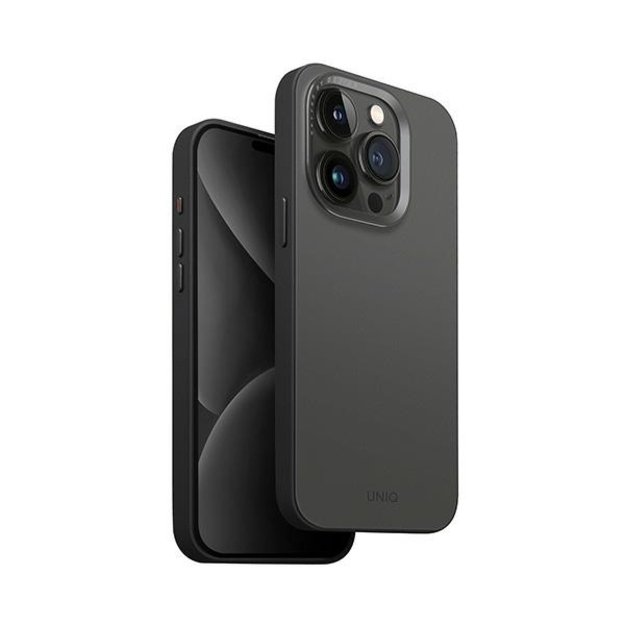 Uniq Lyden DS iPhone 15 Pro Max 6.7  Magclick Charging case grey-black/charcoal grey-black