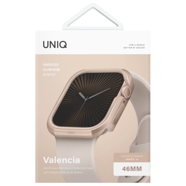 Uniq case Valencia Apple Watch Series 46mm gold/gold 1