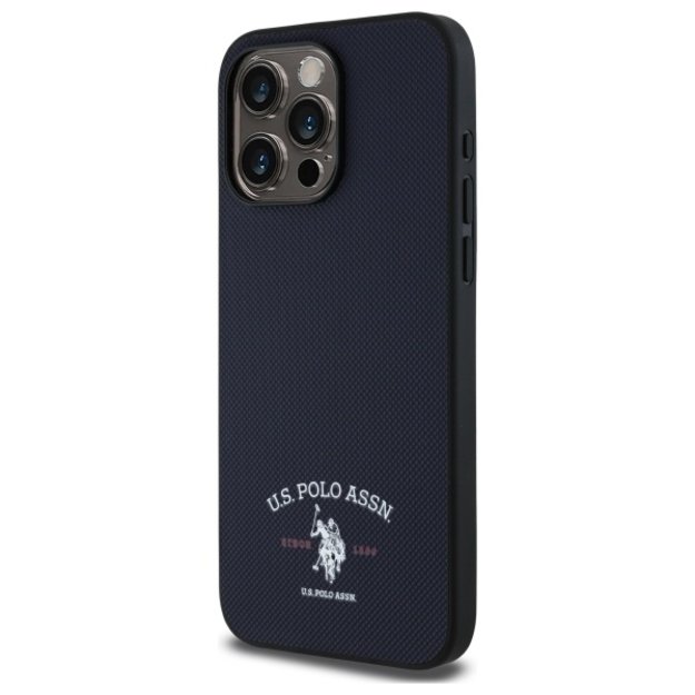 US Polo USHCP15XPARV iPhone 15 Pro Max 6.7&quot  Navy Printed DH Logo 1