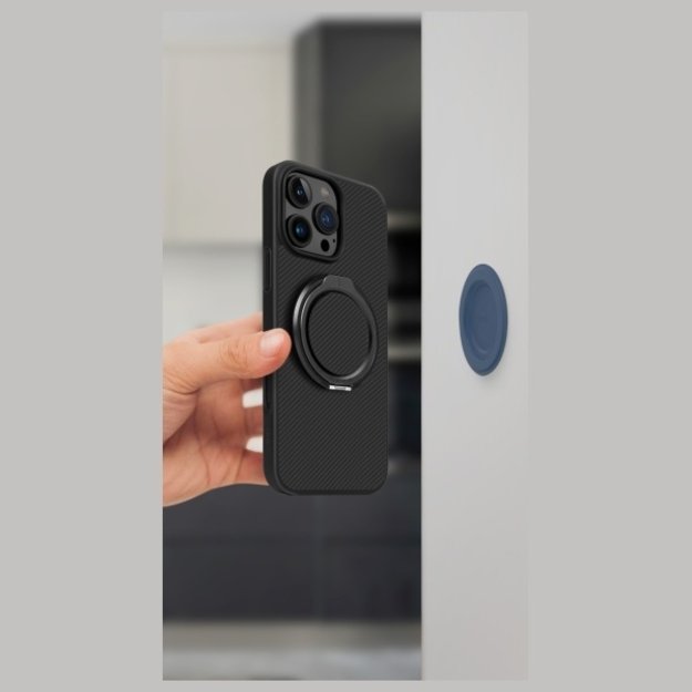 Uniq Gripfit Premium 360 Magnetic Mount&amp Kickstand Magnetic Holder black/carbon black 1