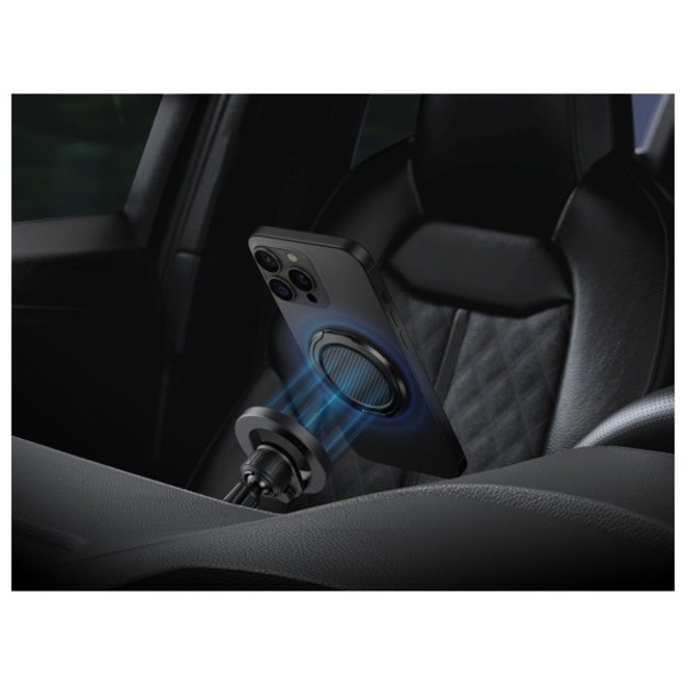 Uniq Gripfit Premium 360 Magnetic Mount&amp Kickstand Magnetic Holder black/carbon black 2