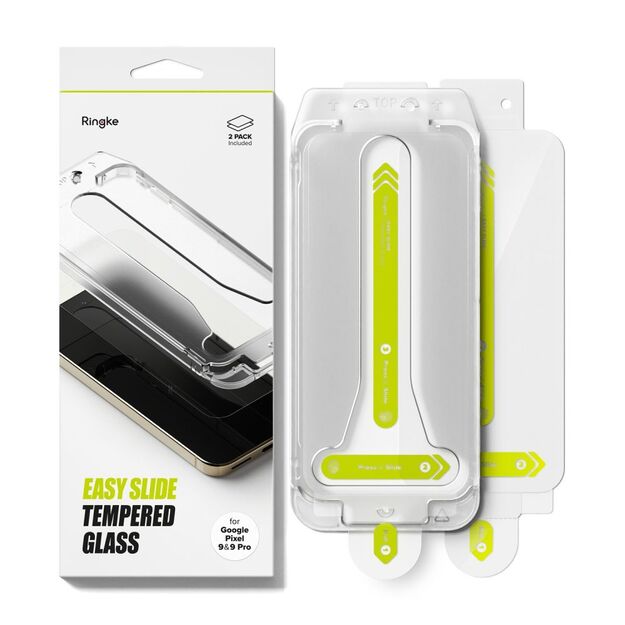Ringke Easy Slide Tempered Glass 2-pack for Google Pixel 9 / 9 Pro 7