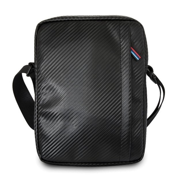 BMW Carbon / Tricolor Stripe 8&quot  Tablet Bag - Black 2