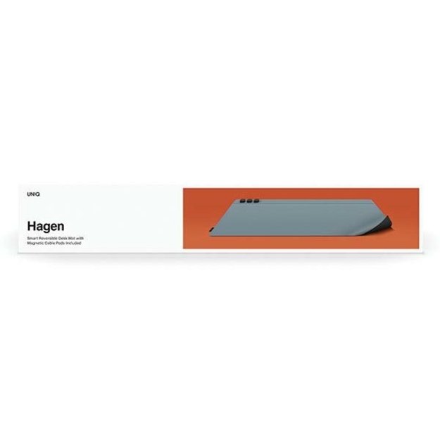 Uniq Hagen Magnetic Desk Pad Double-Sided Black and Blue 6