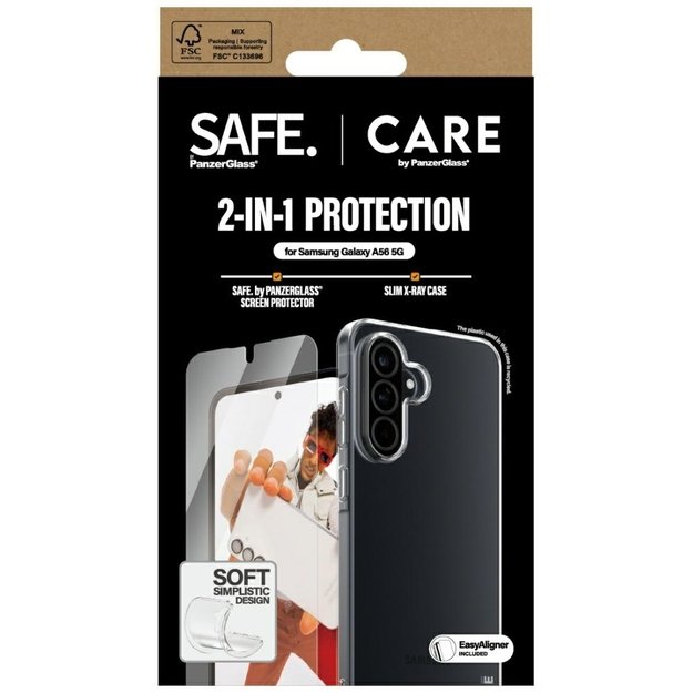 CARE by PanzerGlass Fashion 2in1 Case+Glass for Samsung Galaxy A56 5G - transparent 3