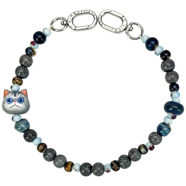 Nimmy New Big Eye Cute Pets 2.0 Bag Charm - Gray