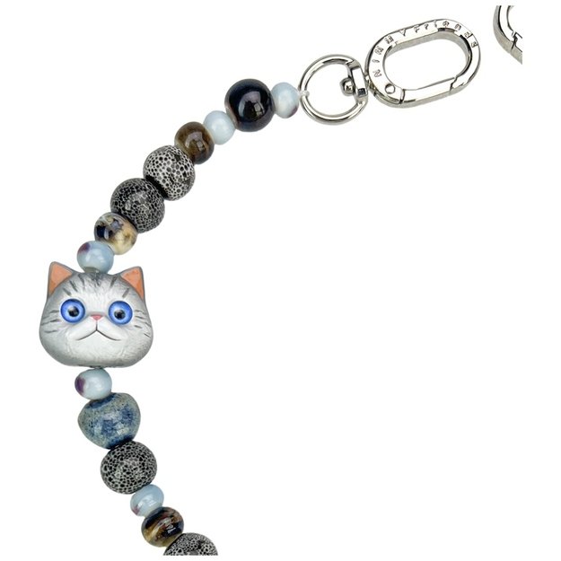 Nimmy New Big Eye Cute Pets 2.0 Bag Charm - Gray 1