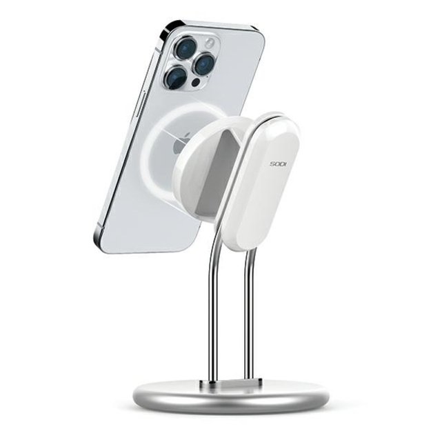 SODI SIM-300 MagSafe Phone Stand - Silver 1