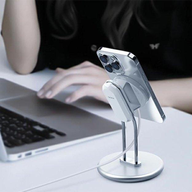 SODI SIM-300 MagSafe Phone Stand - Silver 5