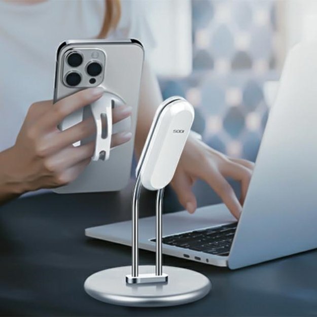 SODI SIM-300 MagSafe Phone Stand - Silver 7