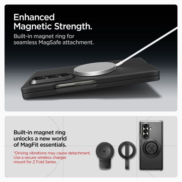 Spigen Tough Armor Pro Mag MagSafe Case for Samsung Galaxy Z Fold 7 - Black 10