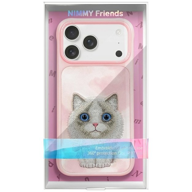 Nimmy Big Eyed Pet 2.0 Cat Case for iPhone 17 Pro Max - Pink 1