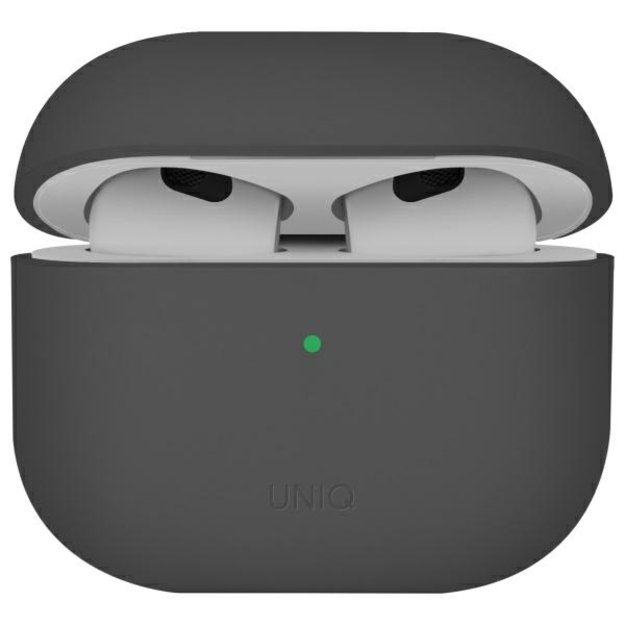 Uniq Lino Silicone AirPods 4 Case - Gray