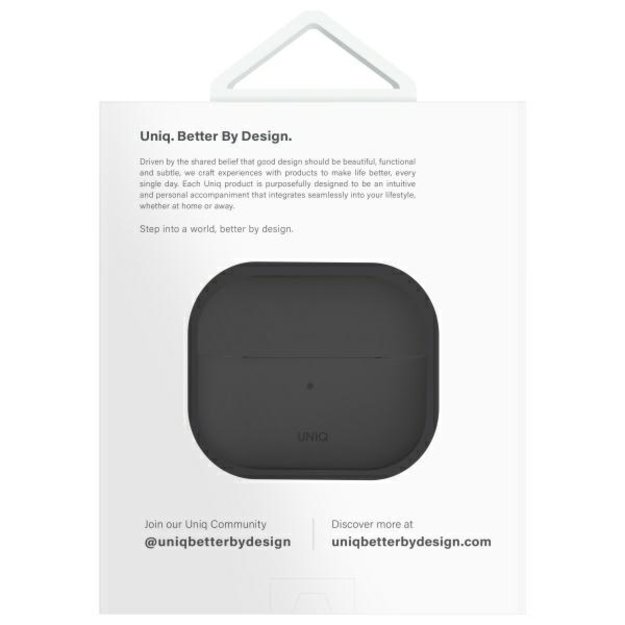 Uniq Lino Silicone AirPods 4 Case - Gray 6