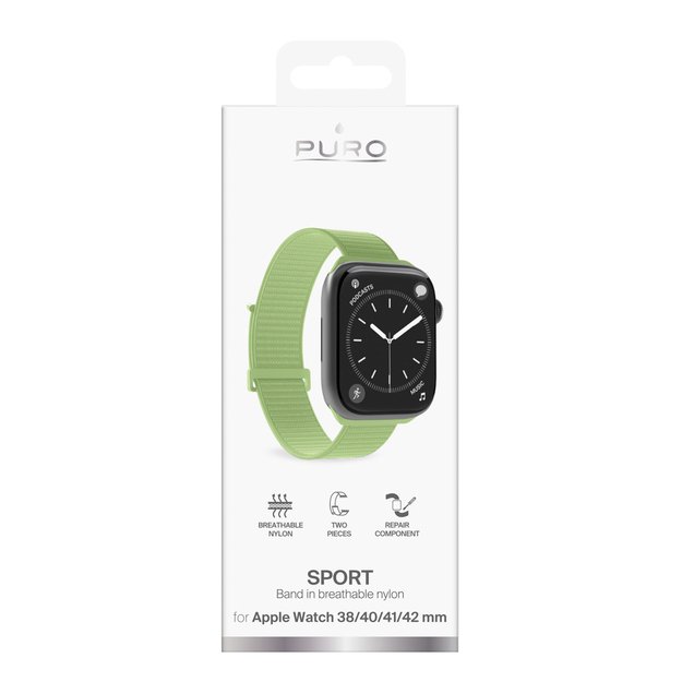 Puro Sport Strap for Apple Watch 38/40/41/42mm - Green 1