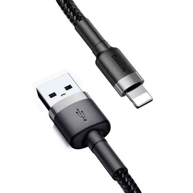 Baseus Cafule USB-A / Lightning 2A QC 3.0 cable 3 m - black and gray 1