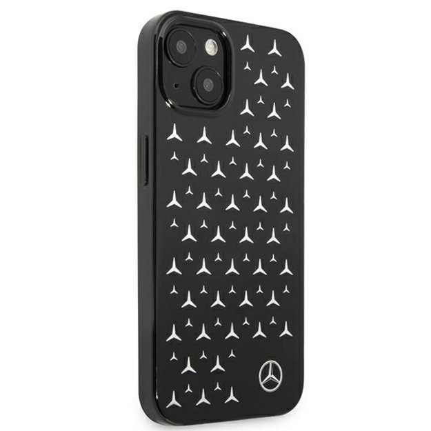 Mercedes MEHCP13SESPBK iPhone 13 mini 5,4  czarny/black hardcase Silver Stars Pattern 10