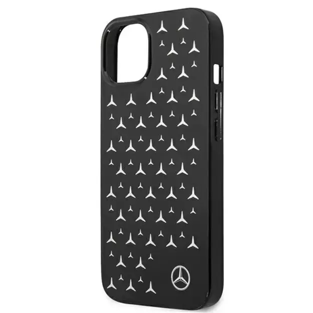 Mercedes MEHCP13SESPBK iPhone 13 mini 5,4  czarny/black hardcase Silver Stars Pattern 5