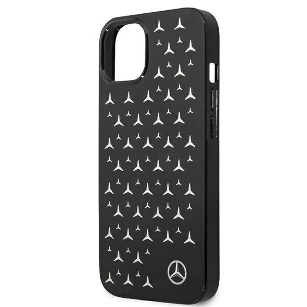 Mercedes MEHCP13SESPBK iPhone 13 mini 5,4  czarny/black hardcase Silver Stars Pattern 12