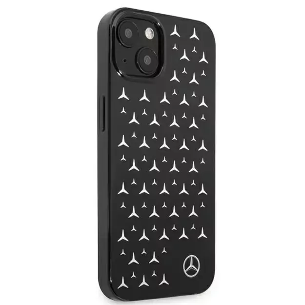 Mercedes MEHCP13SESPBK iPhone 13 mini 5,4  czarny/black hardcase Silver Stars Pattern 3
