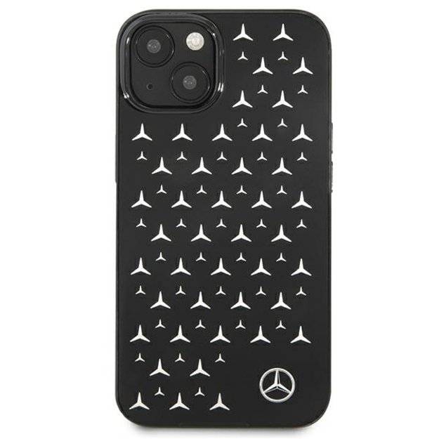 Mercedes MEHCP13SESPBK iPhone 13 mini 5,4  czarny/black hardcase Silver Stars Pattern 9