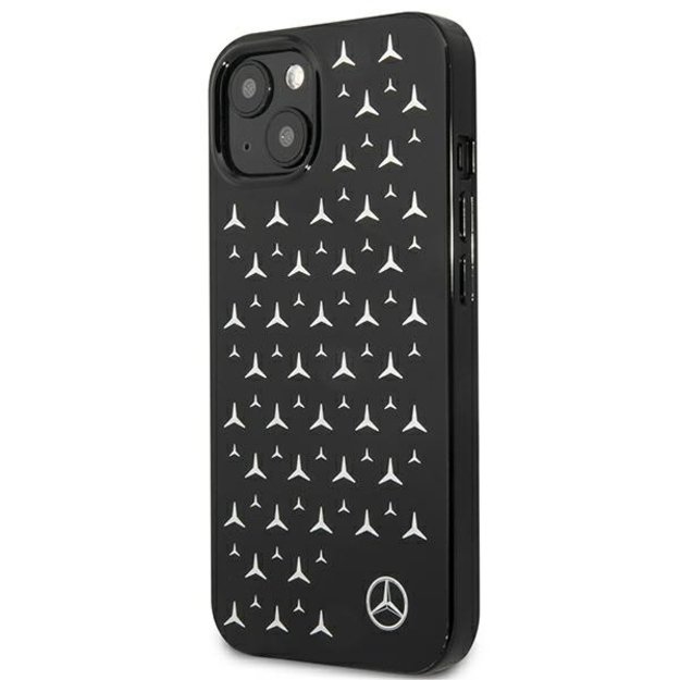 Mercedes MEHCP13SESPBK iPhone 13 mini 5,4  czarny/black hardcase Silver Stars Pattern 8
