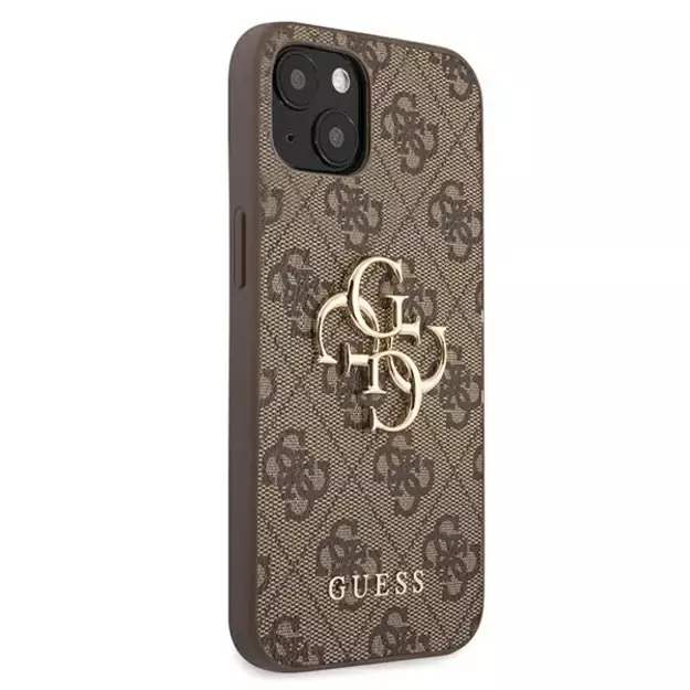 Guess GUHCP13M4GMGBR iPhone 13 6,1  brązowy/brown hardcase 4G Big Metal Logo 3