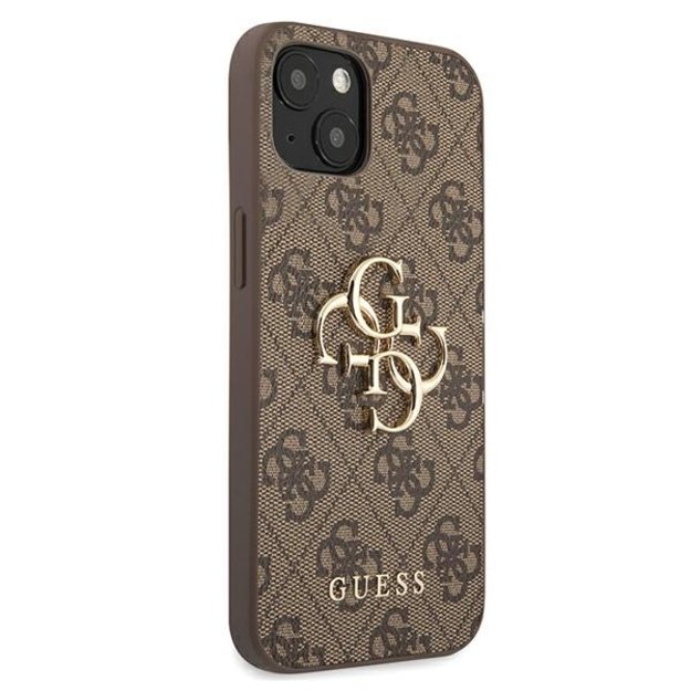 Guess GUHCP13M4GMGBR iPhone 13 6,1  brązowy/brown hardcase 4G Big Metal Logo 10