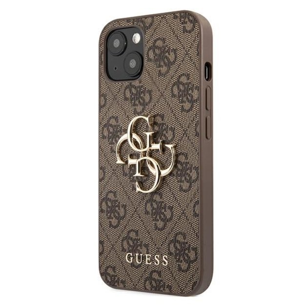 Guess GUHCP13M4GMGBR iPhone 13 6,1  brązowy/brown hardcase 4G Big Metal Logo 8