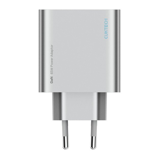 Cuktech 65W GaN 2xUSB-C 1xUSB-A Wall Charger - Gray 1