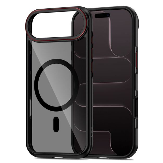 Tech-Protect MagHybrid MagSafe Case for iPhone Air - Black and Red 1