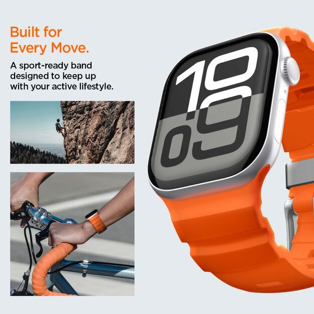 Spigen WBS2 Strap for Apple Watch 44 / 45 / 46 / 49 mm - Orange 10
