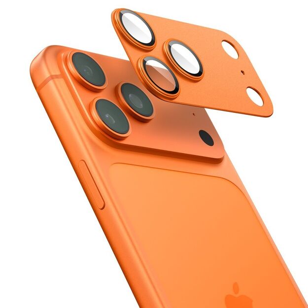 Spigen Optik Pro XL Camera Lens Glass for iPhone 17 Pro Max - Orange 2